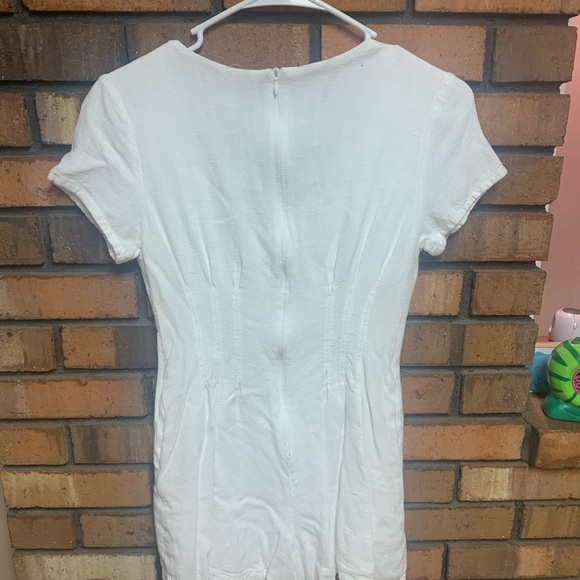 Princess Polly White Button-Up Romper - Picture 4 of 5